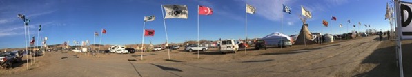 Pano of Oceti Sakowin Camp