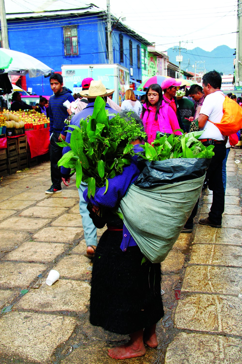 Figure 17, Old woman in San Cristobal bazaar 1, Mexico